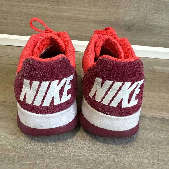 Womens NIKE MD RUNNER‎ 2 LOW Orange Coral Maroon Trainers 844901 600 Size 7 - Picture 4 of 13